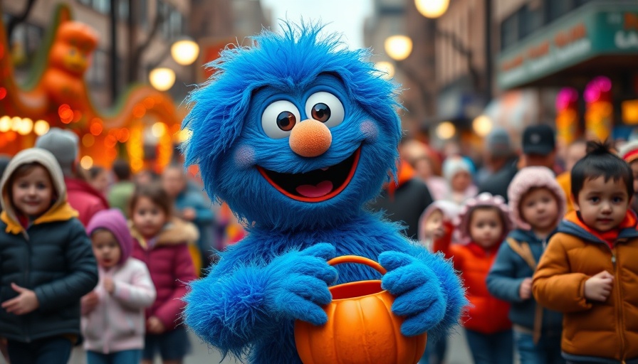 Family-friendly travel in Orlando: festive character at Halloween event with families.
