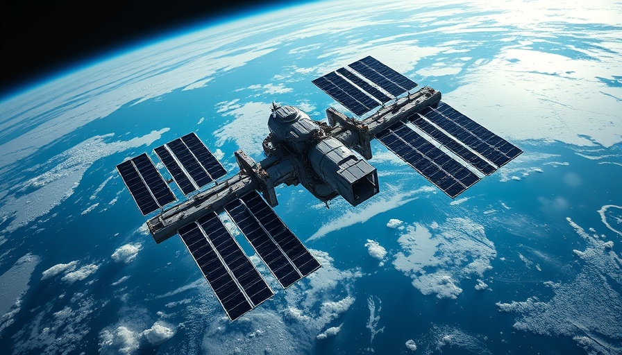 Futuristic space station above Earth, symbolizing AI automation for entrepreneurs.