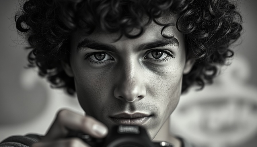 Portrait of person with curly hair for AI automation