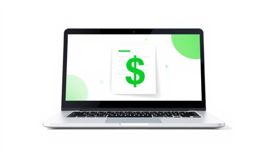 AI automation depiction for entrepreneurs with digital document on laptop screen