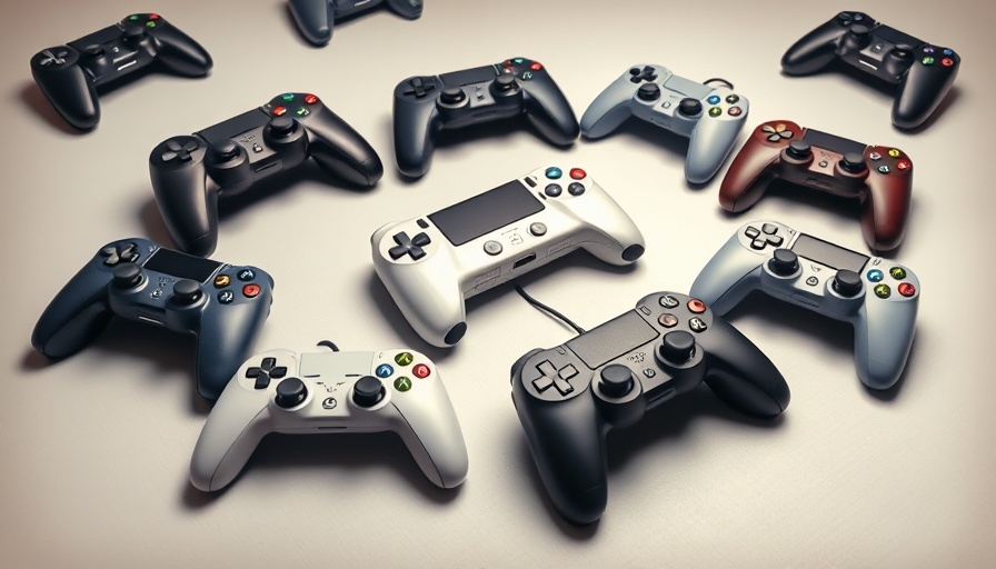 High-quality gaming controllers showcasing best new tech gadgets 2025.