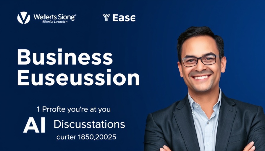 Should Businesses Be Worried About AI? Event promo banner with business expert.
