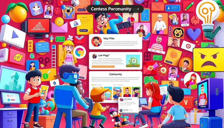 Vibrant cartoon collage on community page showcasing AI tools for animation.
