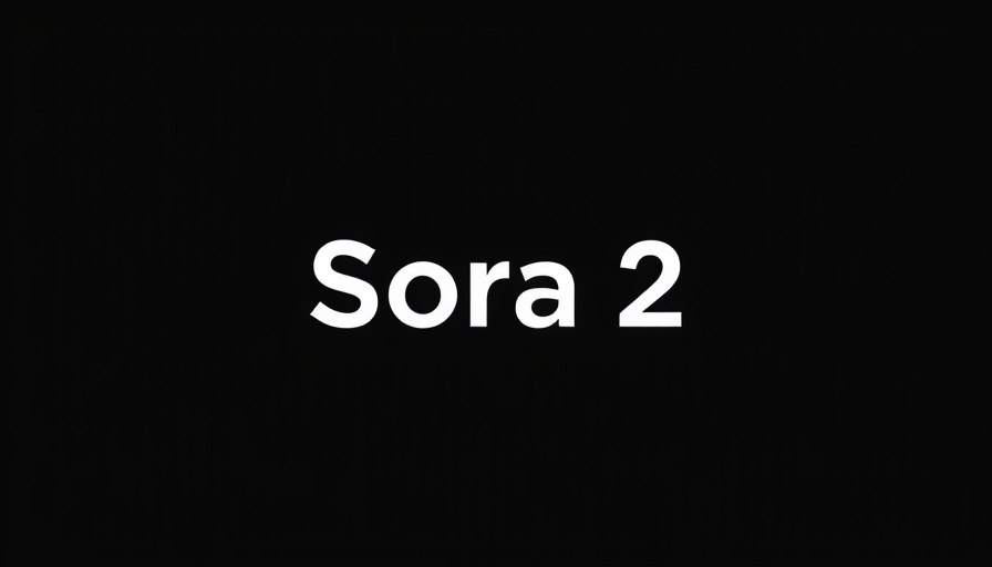 OpenAI Sora 2 AI video app text on black background.