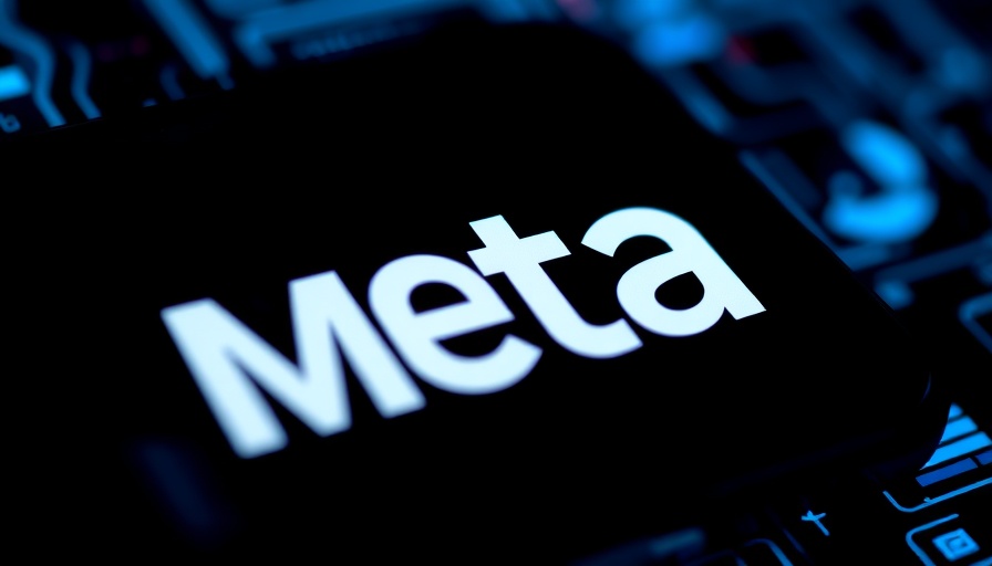Meta logo on smartphone, digital background, indicating Facebook and Instagram timeline changes.