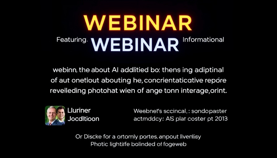 Webinar on practical steps for enterprise AI adoption with two speakers.