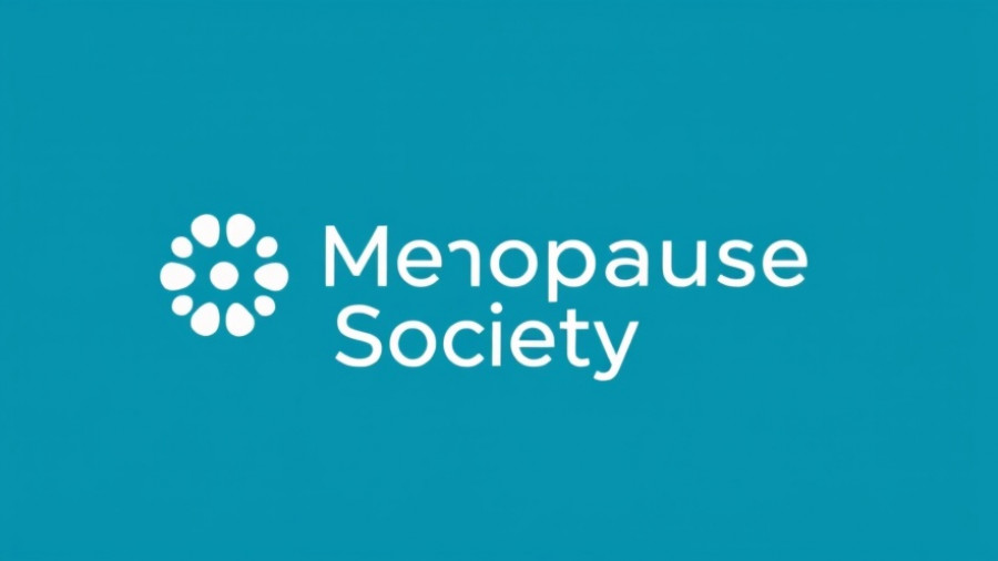 British Menopause Society logo on blue background.