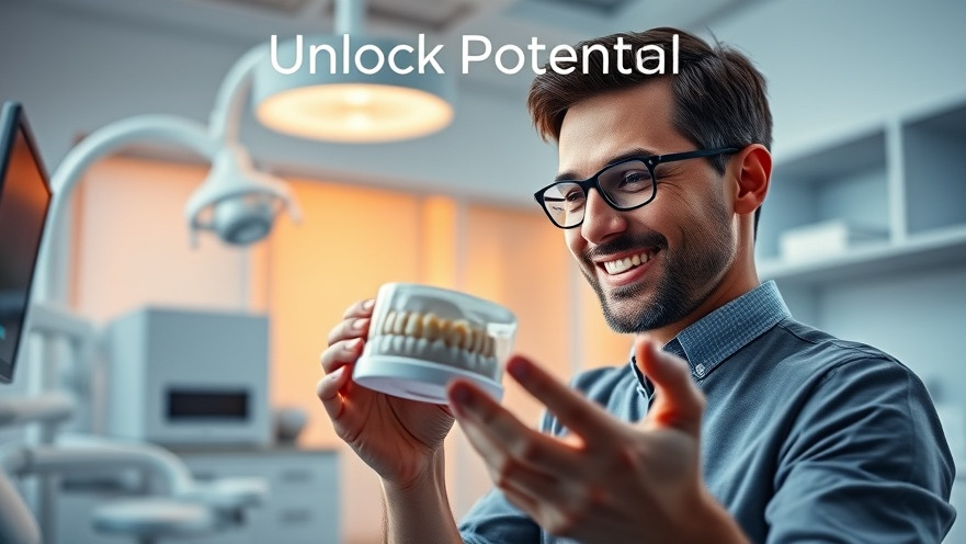 Dental professional using 3D printing in dentistry to enhance practice efficiency.