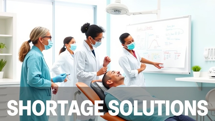 Dentists collaborate in a modern clinic to address dentist shortage statistics.
