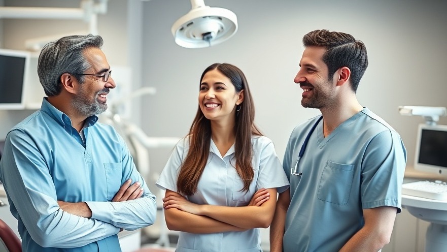 Dental staff discussing ownership transition strategies in a modern practice.