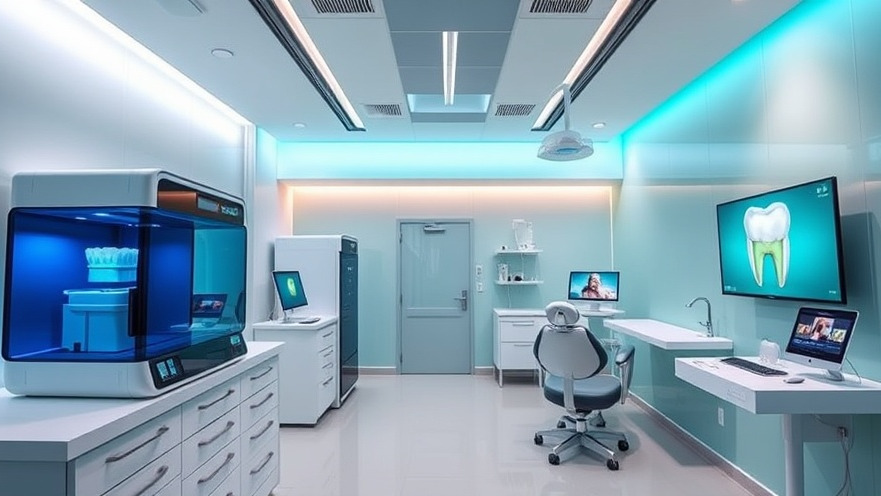 A modern dental clinic showcasing AI in dentistry with advanced technology.