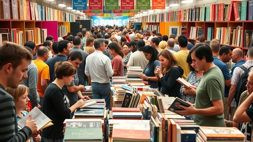 Vibrant book fair in Charlotte, showcasing affordable sports and rec events for families.
