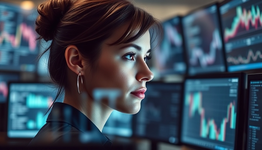Woman analyzing data with focus on healthcare data security AI