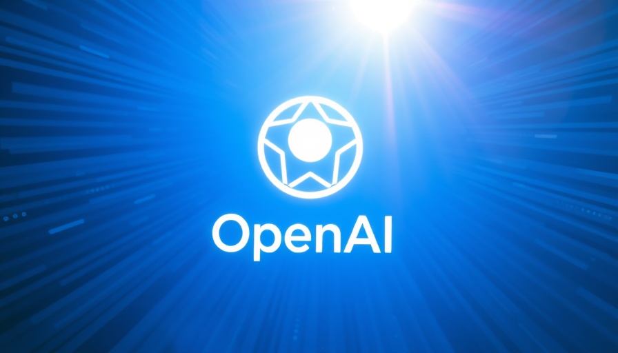 Glowing OpenAI logo on a blue background symbolizes AMD OpenAI partnership impact.