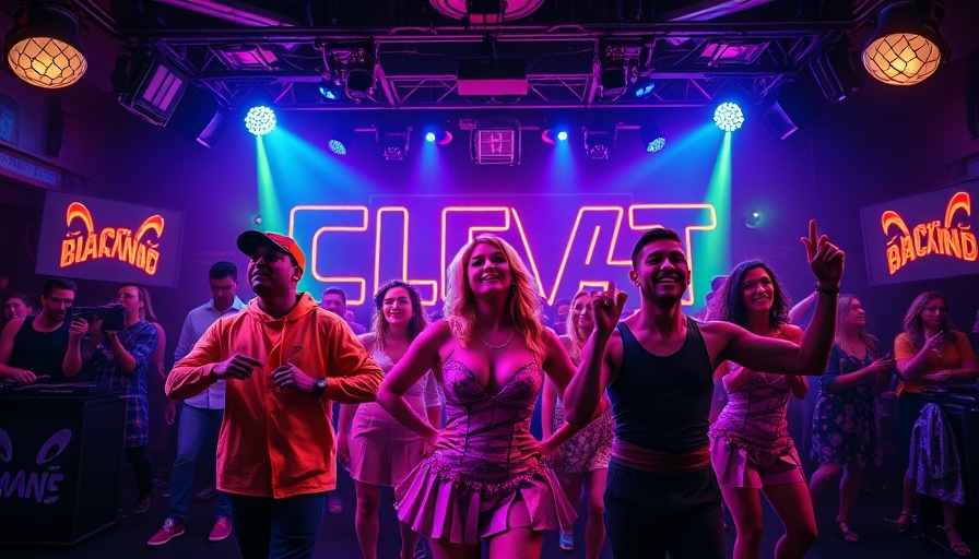 Miami events tonight: vibrant night event poster with performers.