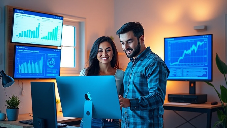 Couple collaborating in a home office, showcasing the benefits of AI in healthcare.