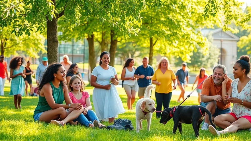 Engaged community enjoying revitalized park in Charlotte, reflecting local growth and unity.