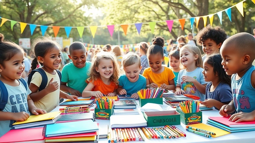 Joyful children at a community block party in Charlotte NC, enjoying budget-friendly events.