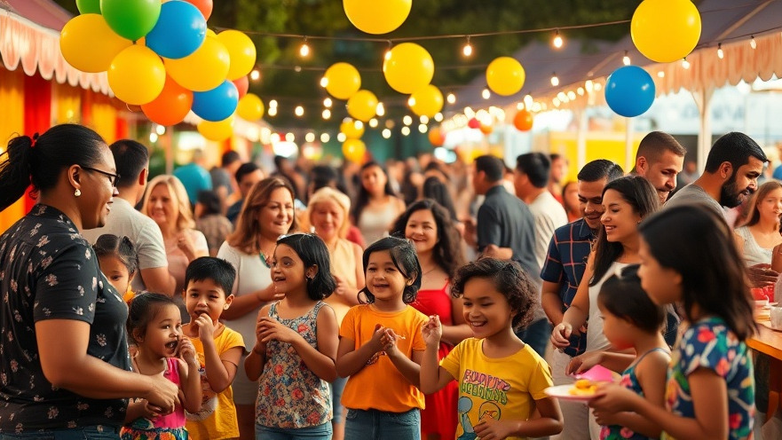 Joyful NC Family Fun at a vibrant Charlotte festival with diverse families enjoying activities.