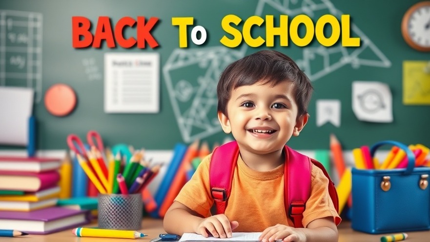 Vibrant back to school event poster showcasing budget-friendly events in Charlotte NC with happy kids.