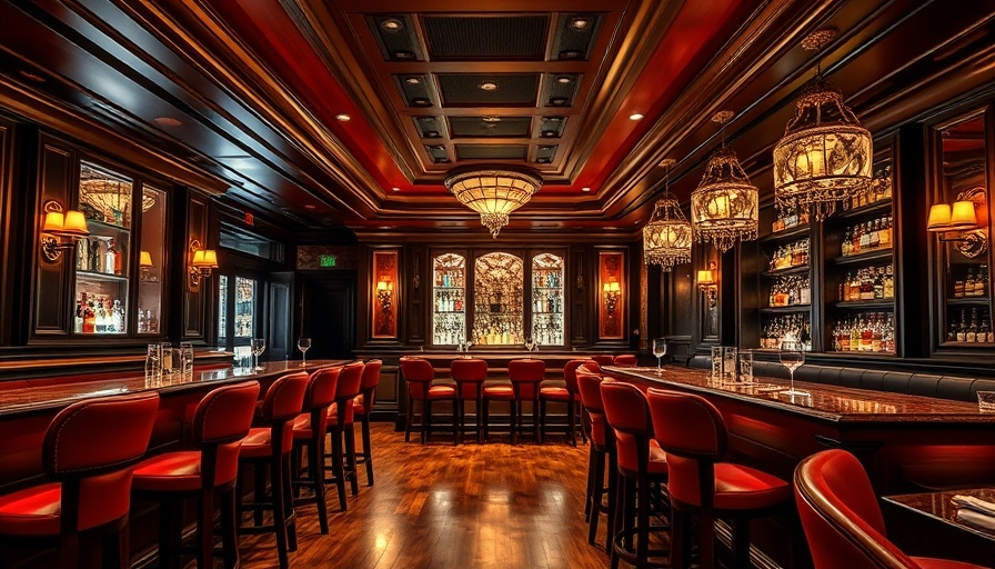 Luxurious Maple & Ash Miami gourmet steakhouse bar with elegant decor.