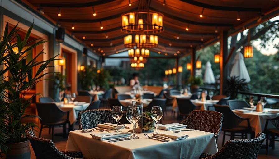 Luxurious outdoor dining at Oro Miami with elegant setup