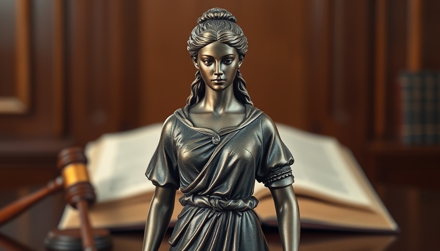 Future of Classified Ads in Miami: Legal advertising with statue of justice.