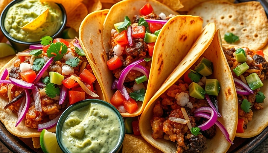 Vibrant taco spread showcasing the best tacos in Miami.
