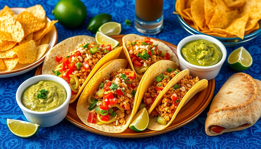 Best tacos in Miami surrounded by fresh Mexican dishes.