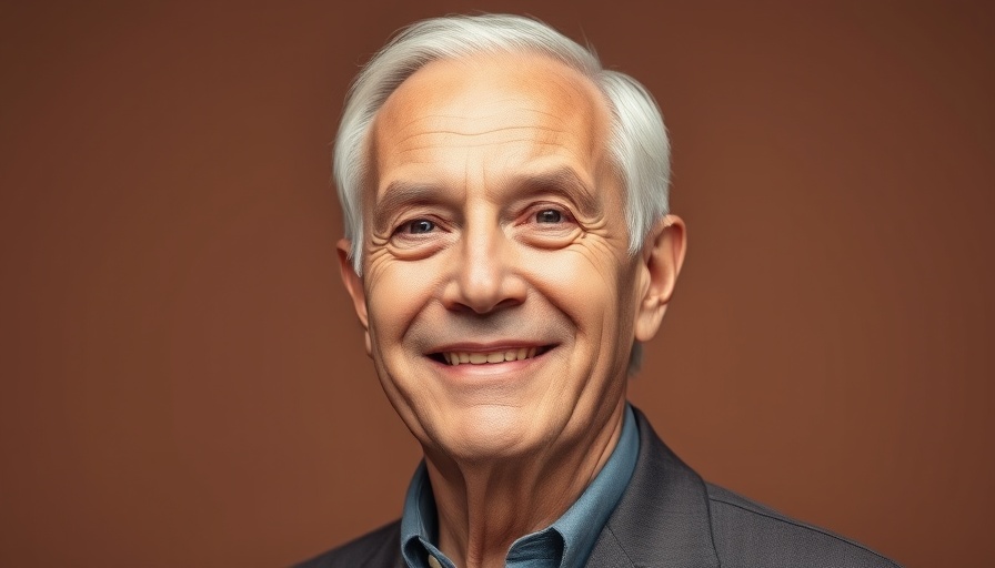 Portrait of a distinguished older man for the Forever Young Gala.