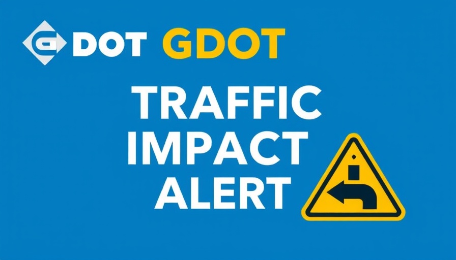 DeKalb County Public Library Board Meeting with GDOT traffic alert graphic showing road updates.