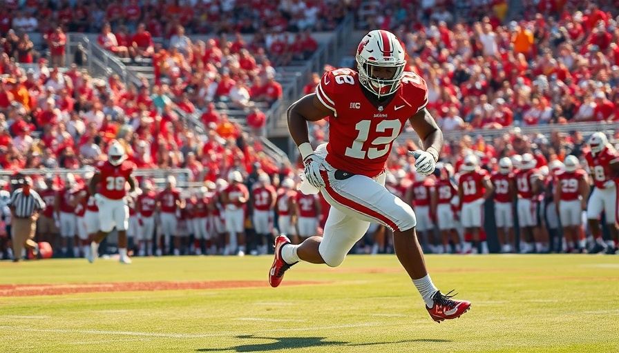 Branson Robinson evading tackle in a college football game.