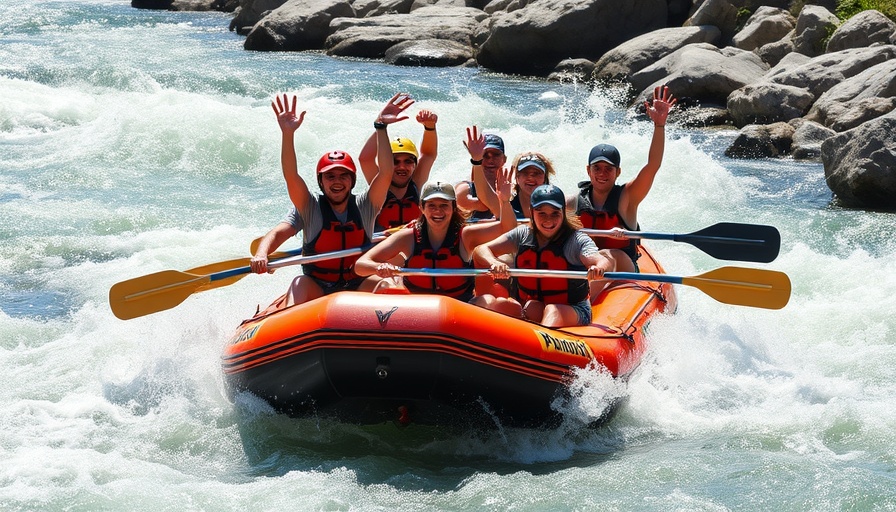 Thrilling white water rafting adventure near Atlanta.