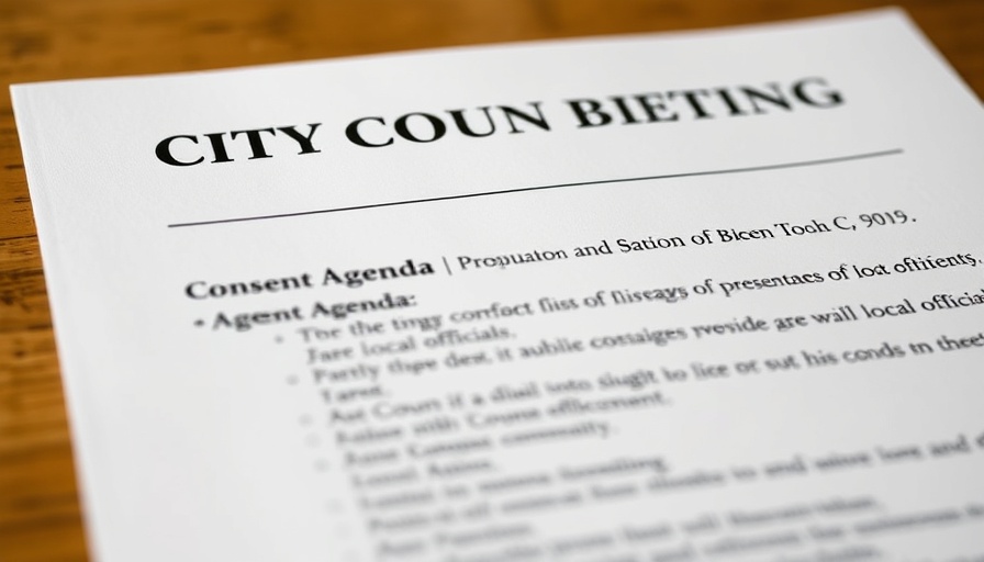 City Council Meeting Stonecrest agenda document detailing meeting topics.