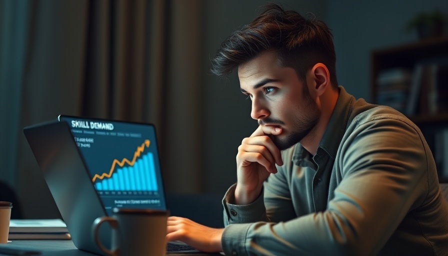 A young man studying an AI skill that could outrank degrees by 2030.