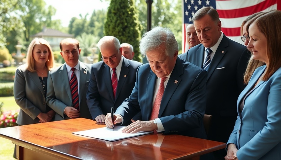 Anti-revenge porn law implications signing event with officials.