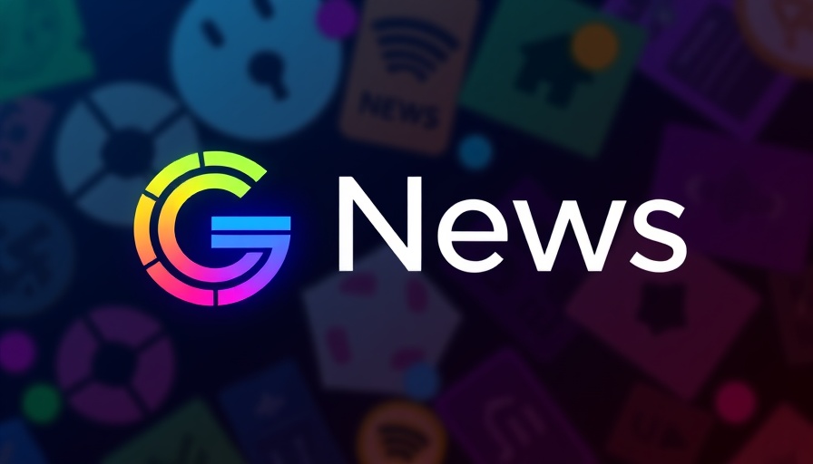 Colorful digital icon representing news aggregation.