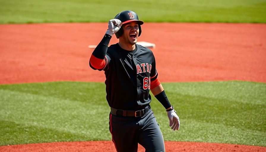 Georgia Diamond Dawgs player celebrating in NCAA Tournament game.