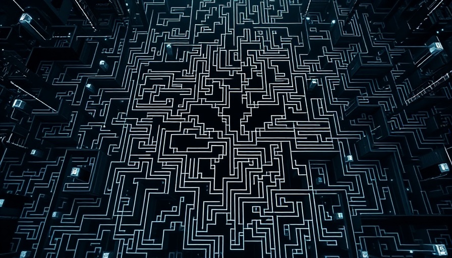 Complex digital maze illustrating chains of thought in AI reasoning.