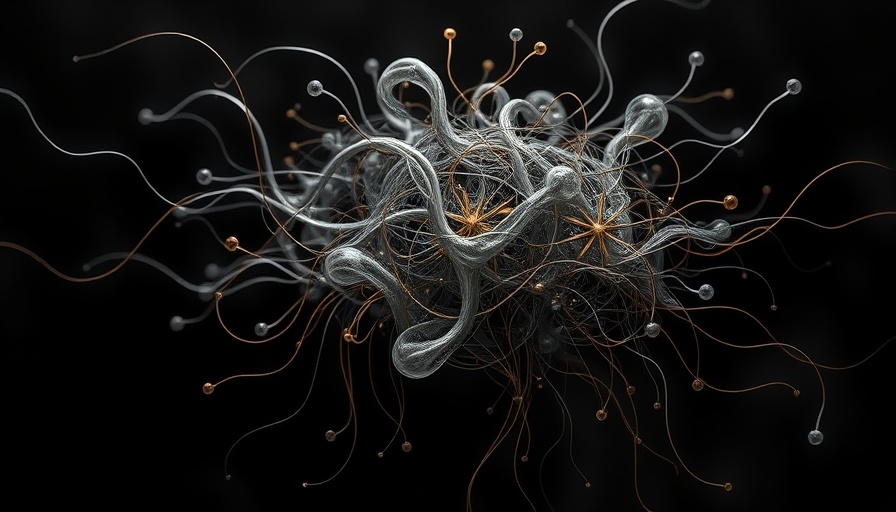 Abstract representation of AI societal challenges in art