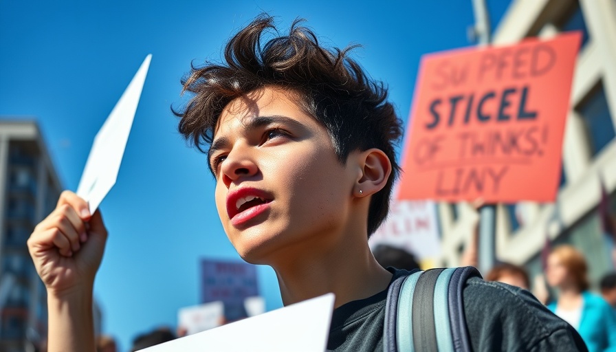 Impact of school policing on Black students: protestor for police-free schools.