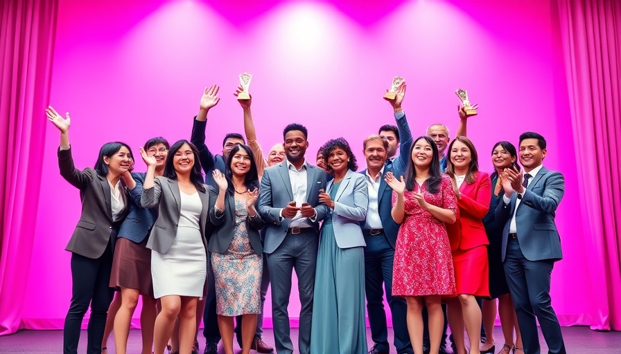 VivaTech 2025 Innovation of the Year Award ceremony with diverse professionals.