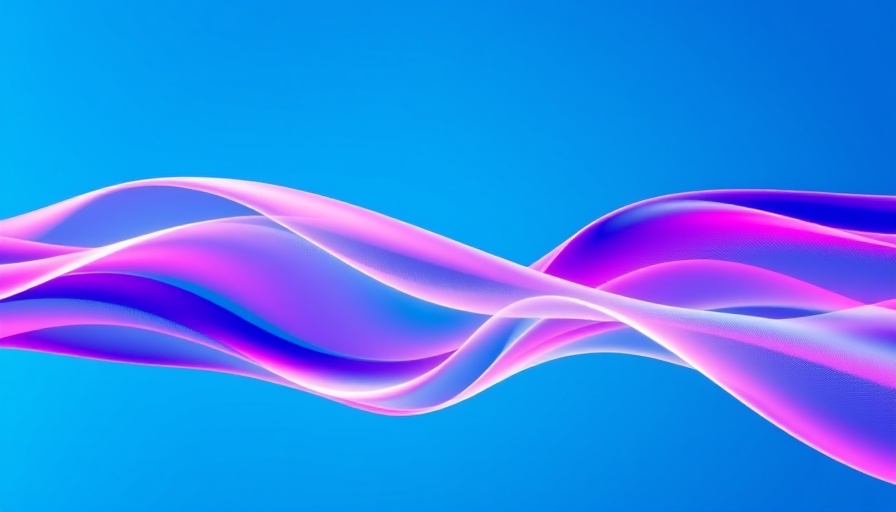 Abstract digital wave showcasing AI cybersecurity advancements in vibrant colors.