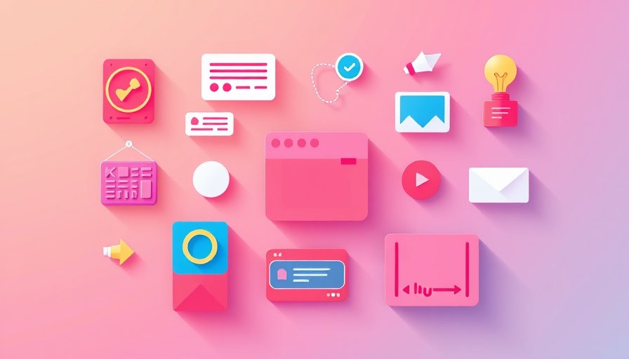Colorful digital news service icon