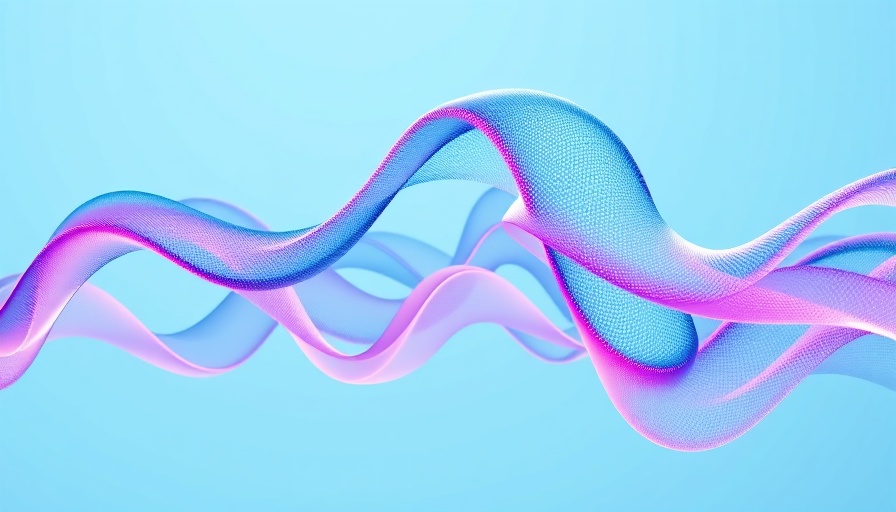 Futuristic structure symbolizing AI advancements in vibrant colors