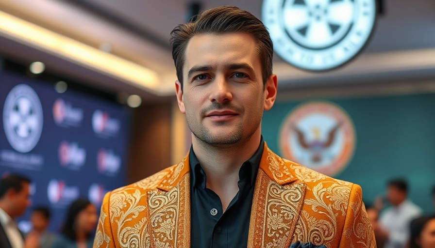 Man in embroidered jacket at event, Dwight Eubanks prostate cancer awareness.