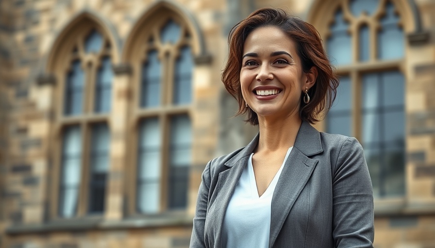 Confident woman supporting making legal recourse accessible to employees.
