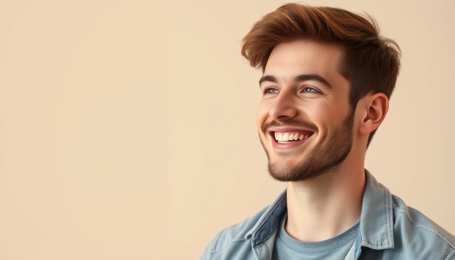 AI Boyfriend Chatbots No Sign Up concept with smiling man and icons.