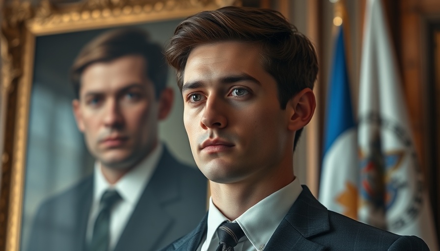 Formal setting with young man, portrait, and flags, Meta investment in Scale AI.