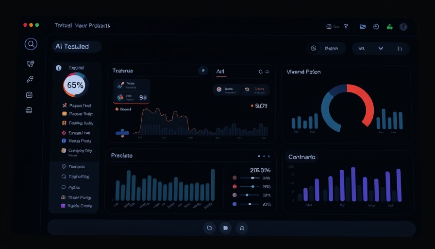 AI tool interface for productivity with dark theme and icons.